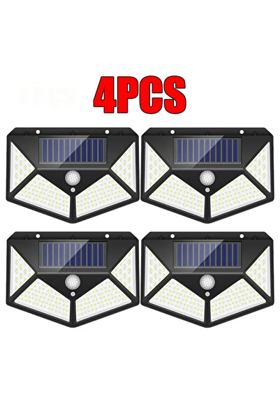 Choice5 4Pcs-100LED New Upgrade Solar Street Light 12/8/6/4/2/1Pcs Outdoor So...