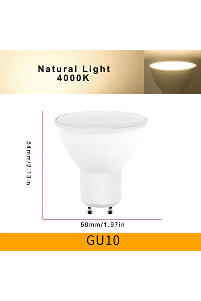 Choice 3w 4 pcs Natural Light 4PCS LED Spotlight Bulb GU10 AC220V 3W 6W 9W 12...