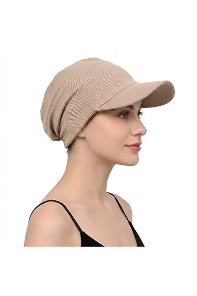 Choice5 One Size Khaki NEW Solid Color Fashion Muslim Hijab Turban Hat with b...