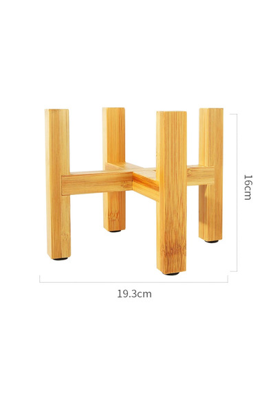 Choice1 L Plant Flower Pot Stand Small Durable Wood Trays Rack,Strong Free St...