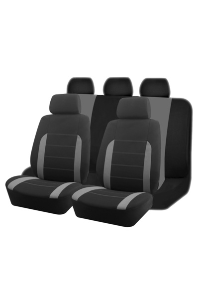 Choice Gray 5 seat AUTOKING Universal Fabric Car Seat Covers Fit For Most Car...