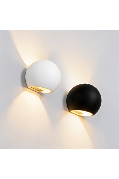 Choice 6W Warm White WHITE 6W Outdoor Waterproof Wall Lamp Round Ball Up and ...