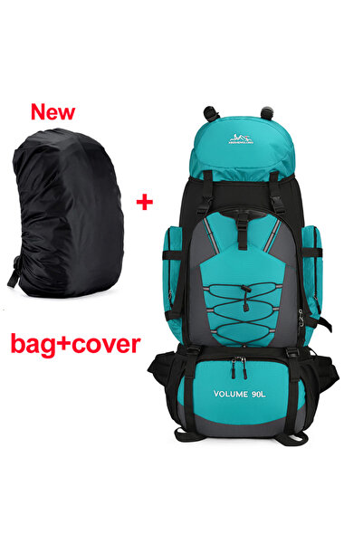 Choice LBU ad cover New 90L Waterproof Hiking Camping Backpack Trekking Bag R...