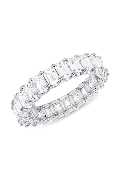 Choice13 6 F444 Huitan Luxury Micro Paved Square Cubic Zirconia Promise Love ...