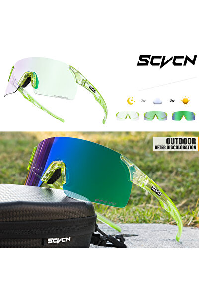 Choice Photochromic 1lens GR-1L-10 Scvcn Photochromic Sunglasses Cycling Blue...