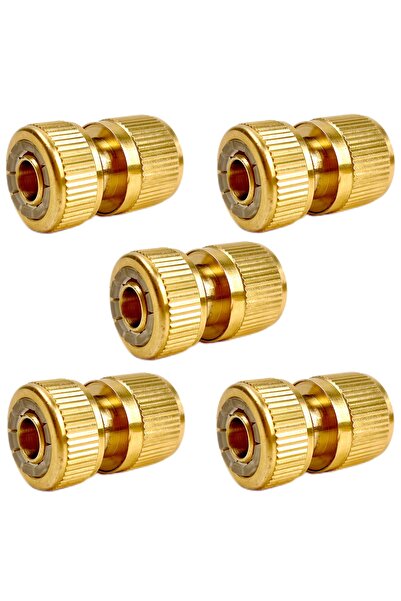 Choice 1/2'' B 3/5/6/7-Pack 1/2" Metal Quick-Connect Garden Hose Fittings - D...