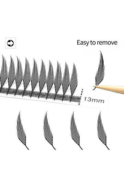 Choice6 12mm 0.07mm D Comic Lashes XIUSUZAKI Comic Spire Lashes Automatic Flo...