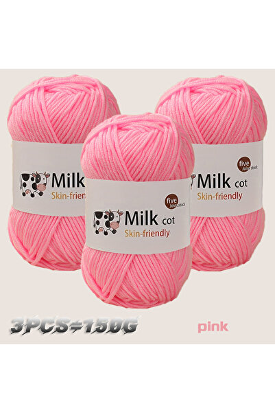 Choice 31 medium powder 150g milk yarn handmade medium coarse DIY weaving yar...