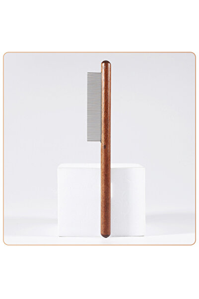 Choice1 mi Cat Comb Cat Accessories Stainless Steel Pet Hair Remover Wooden H...
