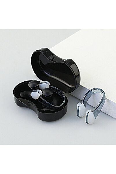 Choice Black Silicone Swimming Earplugs with Nose Clip Set - Noise Cancelling...