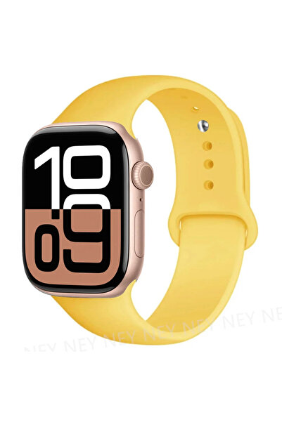 Choice85 49mm-42-44-45mm S-M 4 Yellow Silicone Band For Watch straps 45mm 44m...