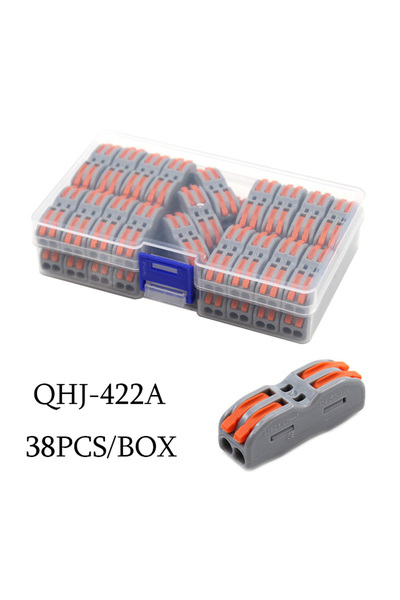 Choice5 422A-38PCS Mini Wire Electrical Connector Boxed 222 LED Strip Lightin...