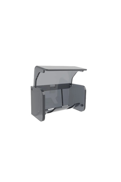 Choice Grey 1pc Toothbrush Holder Wall Mounted with Cover 2 Slots Toothbrush ...