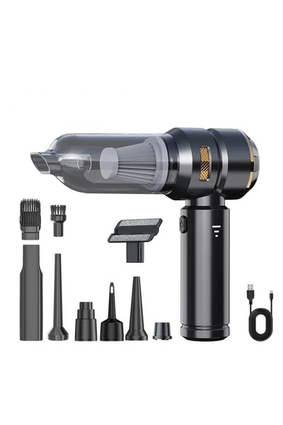 Choice5 Black Car Vacuum Cleaner High Power Portable Handheld Wireless Brushl...