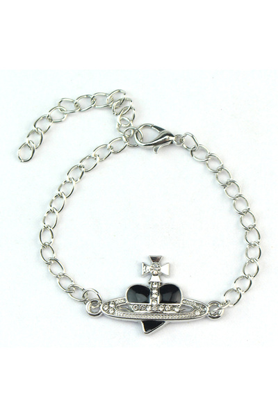 Choice B250-2 Trendy Bracelet Saturn Rhinestone Crystal Planet Saturn Pendant...