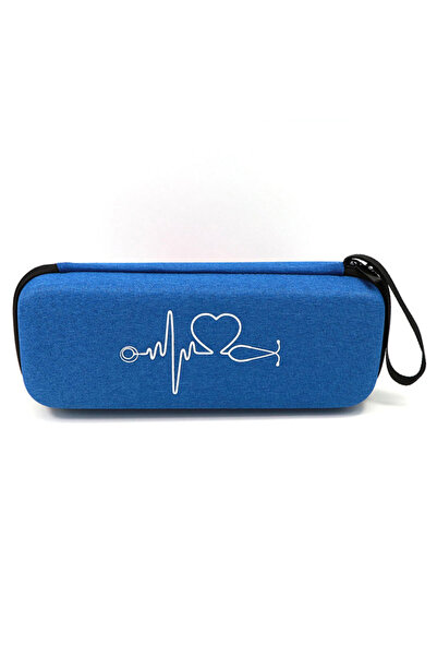 choice2 Navy Blue EVA Travel Portable Medical Stethoscope Storage Box First A...