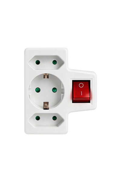Choice Type 13 European 1 to 3 EU Schuko,Adapter Germany 2P Wall Extension Po...