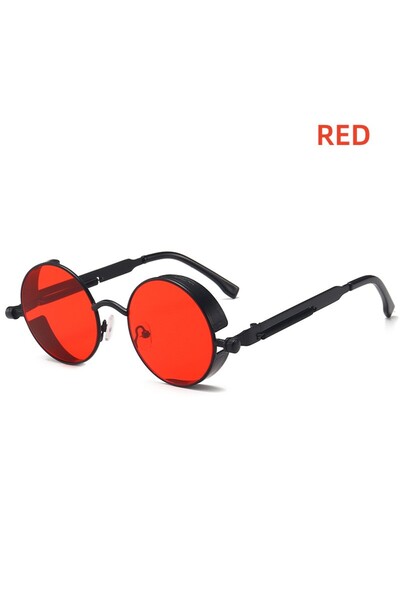 Choice RED Steampunk Glasses New Fashion Round Sunglasses Europe And The Unit...
