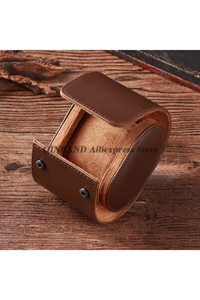 Choice8 Brown-1 Slots 1/2/3 Slots Watch Organizer Roll Travel Case Luxury Lea...