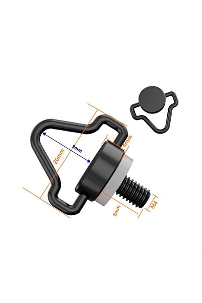 Choice Stainless Black 2pcs Neck Hanging Strap M4 Screw for DJI Remote Contro...