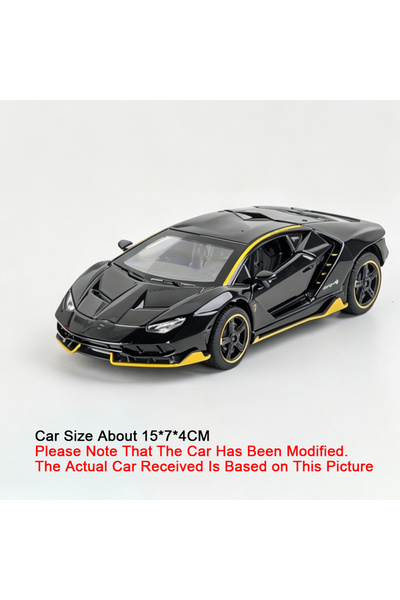 choice2 Bright Black 1:32 Alloy Lambo LP770-4 Super Sports Car Model Toy Raci...