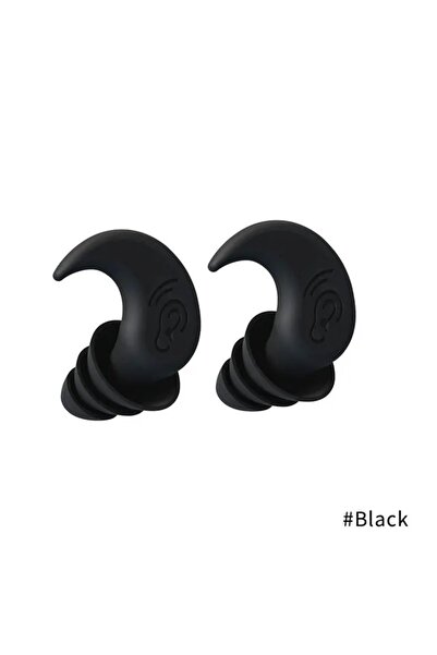 Choice 3 Layers-Black Anti Noise Silicone Earplug Sleep Noise Reduction Ear P...