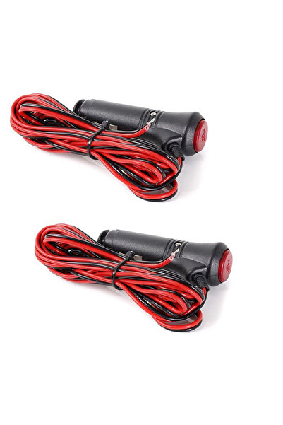 Choice 2pcs Car Cigarette Lighter Plug with Switch Fuse 12V Universal Automob...