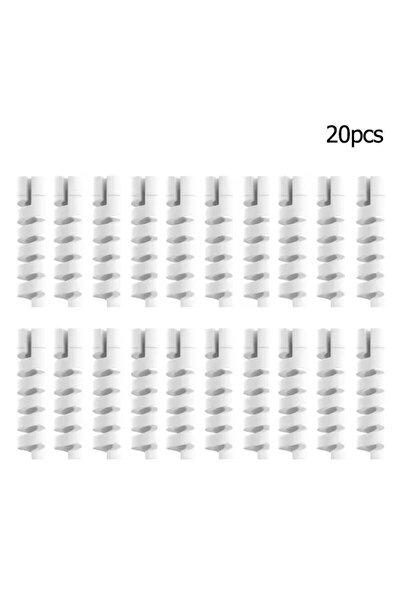 Choice8 20PCS-White 6/20pcs Cable Protector Silicone Charge Cable Spiral Wind...
