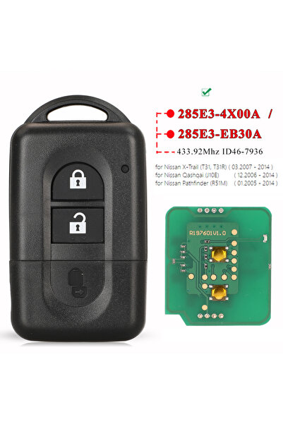 Choice1 with ID46 Remote jingyuqin Keyless Remote key 433MHz ID46/4D60 for Ni...