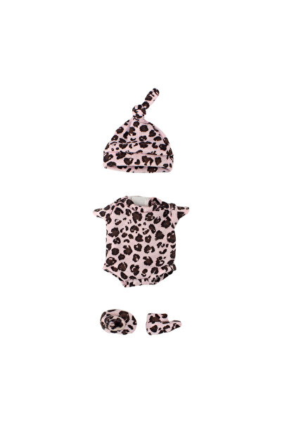 Choice Pink Leopart 4 Styles Cuddly Mini Bebe Reborn Clothes Sets for 13cm-15...