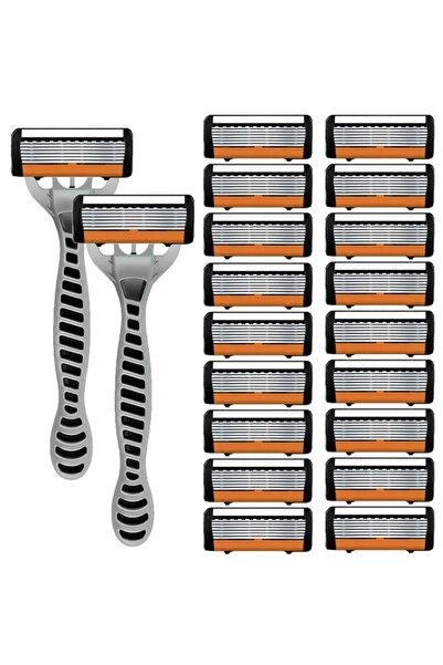 choice2 2 handle 18 blades NEW Shaver Men Razor Shaving 6 Layer Stainless Bla...