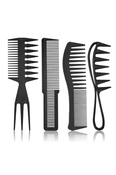 Choice 4pcs set 2/3/4pcs Wide Tooth Curl Comb Detangling Comb Texture Comb Fo...