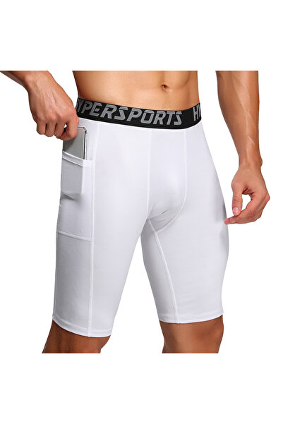 Choice6 M White Men Running Short Quick Dry Leggings Mens Compression Tights ...