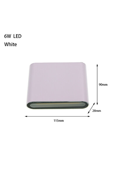 Choice 6W White Warm White 6W 12W 24W LED Outdoor Waterproof Wall Lamp Bedroo...