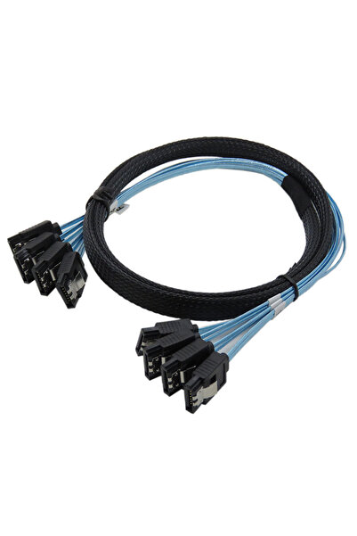 Choice كابل 4SATA بطول 0.5 متر، 4/6 قطع/مجموعة، كابل ساتا إلى ساتا، 6 منافذ/م...
