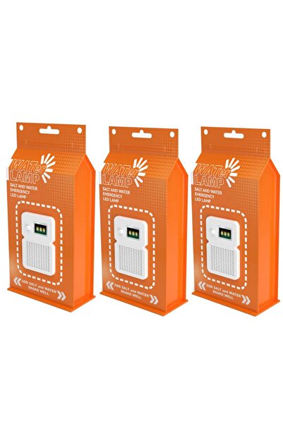 Choice Orange x3 LED Salt Water Emergency Lamp Camping Energy Saving Lamp Wat...