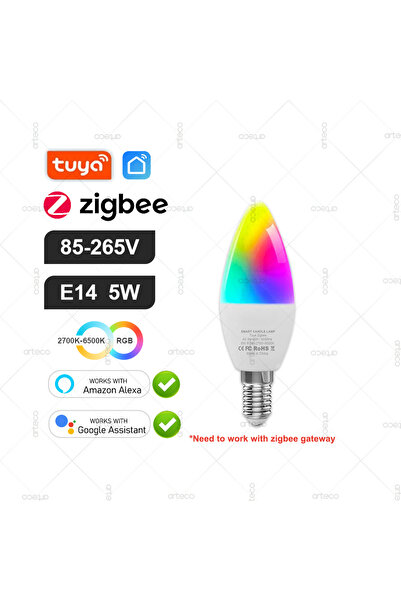 Choice8 1Pcs Bulb Zigbee E14 85-265V Tuya E27 GU10 E14 Bulb WiFi Zigbee Bluet...