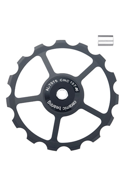 Choice black 15T MTB Bicycle Rear Derailleur Jockey Wheel Ceramic Bearing Pul...