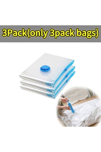 Choice22 40x60cm 3pack 1-10pcs Thickened Vacuum Compression Bag,Transparent Q...