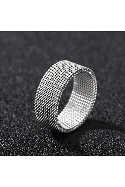 choice2 8 DJ074 Huitan Luxury Fashion Ring Titanium Couple Ring Mesh Accessor...
