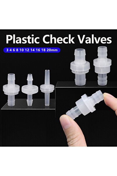 Choice5 12mm 2 pieces 2/5/10Pcs Plastic One-Way Check Valve 3 4 6 8 10 12mm P...