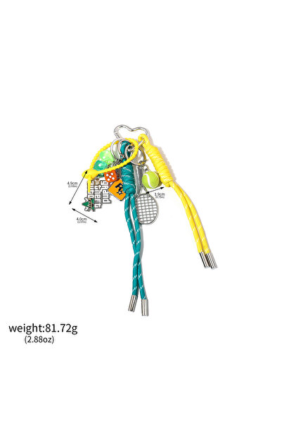 Choice BG00002-03 DIY Creative Bag Weaving Rope Keychain Colorful Nylon Lanya...