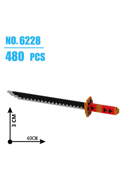 choice2 NO6628 480Pcs Samurai Sword Building Blocks Ninja Blade Japanese Anim...