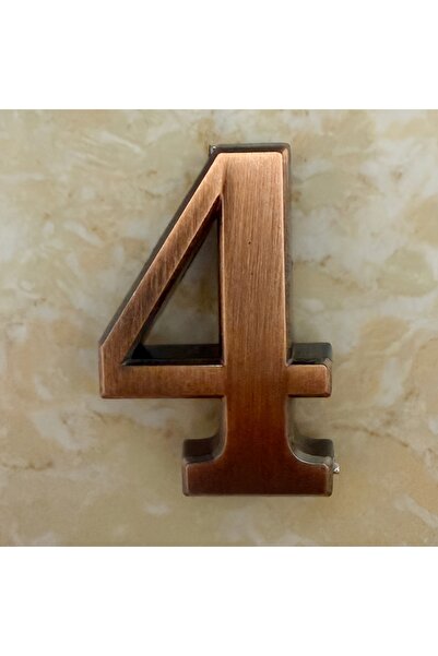 Choice6 4 Imitation metal bronze door number ABS plastic door number 3-4 digi...