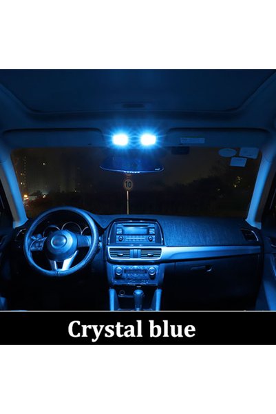 Choice16 Ibiza6J 6P 09-16 7P Crystal Blue BMTxms Canbus LED Interior Lights F...
