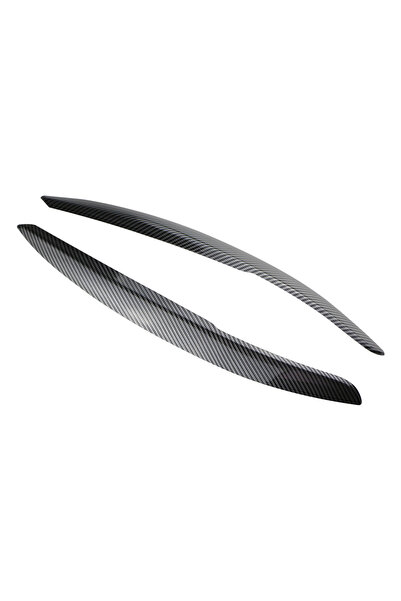 Choice carbon fiber Car Head Light Lamp Eyebrow Eyelid ABS Cover Trims Glossy...