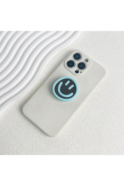 Choice Light blue 1pcs Happy Expression Socket Talk Grip Color Acrylic Pphone...