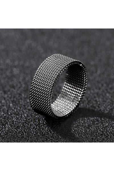 Choice4 9 DJ076 Huitan Luxury Fashion Ring Titanium Couple Ring Mesh Accessor...