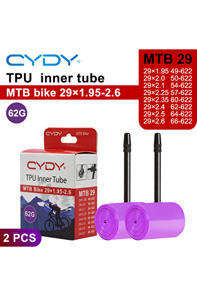 Choice 29x1.95-2.6 2PCS CYDY TPU MTB Bike Inner Tube Camera 29 26 27.5 29x1.9...