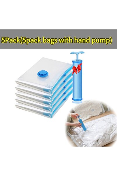 Choice3 40x60cm 5pack with hand pump 1-10pcs Thickened Vacuum Compression Bag...